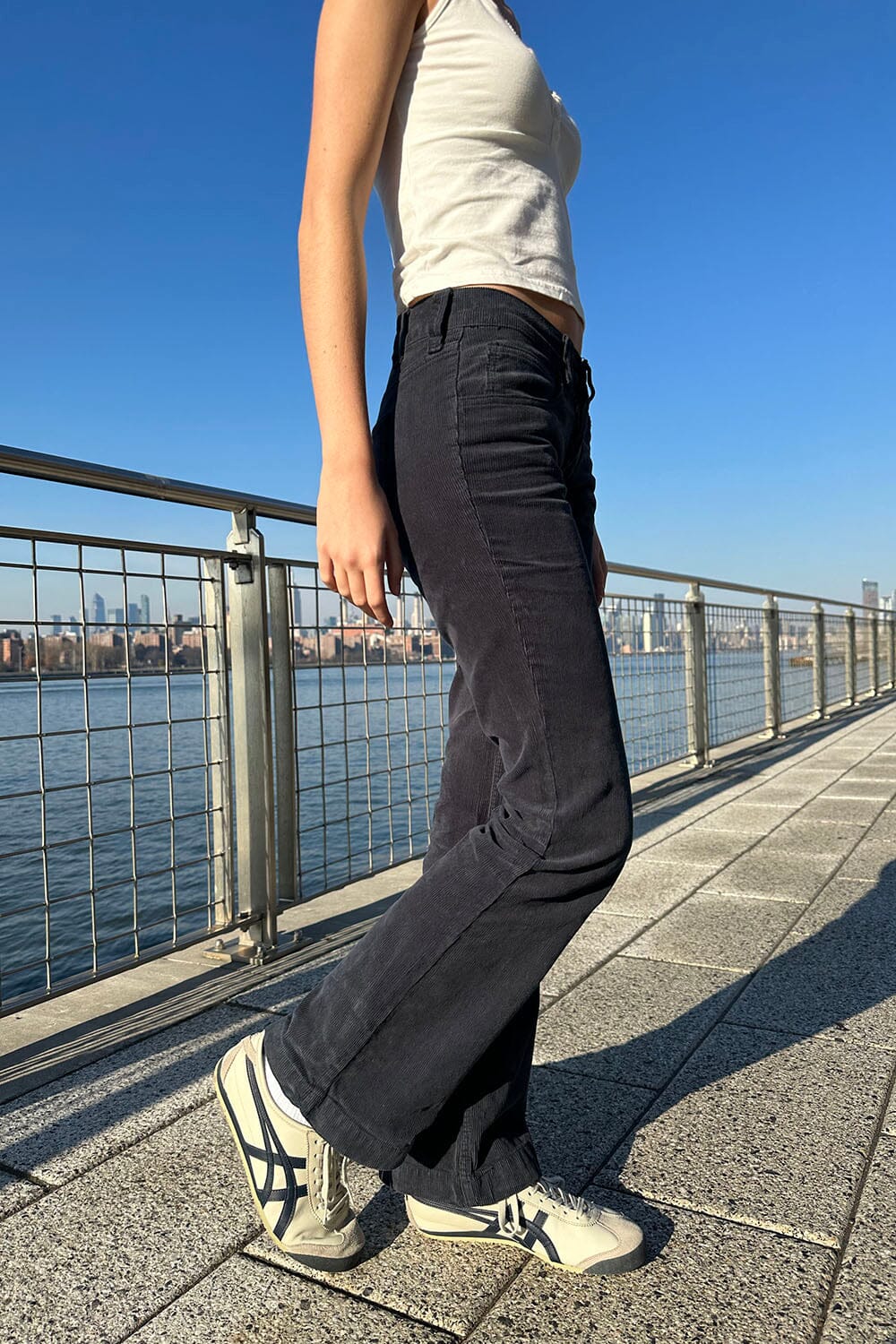 Annie Corduroy Pants | Navy Blue Corduroy / S