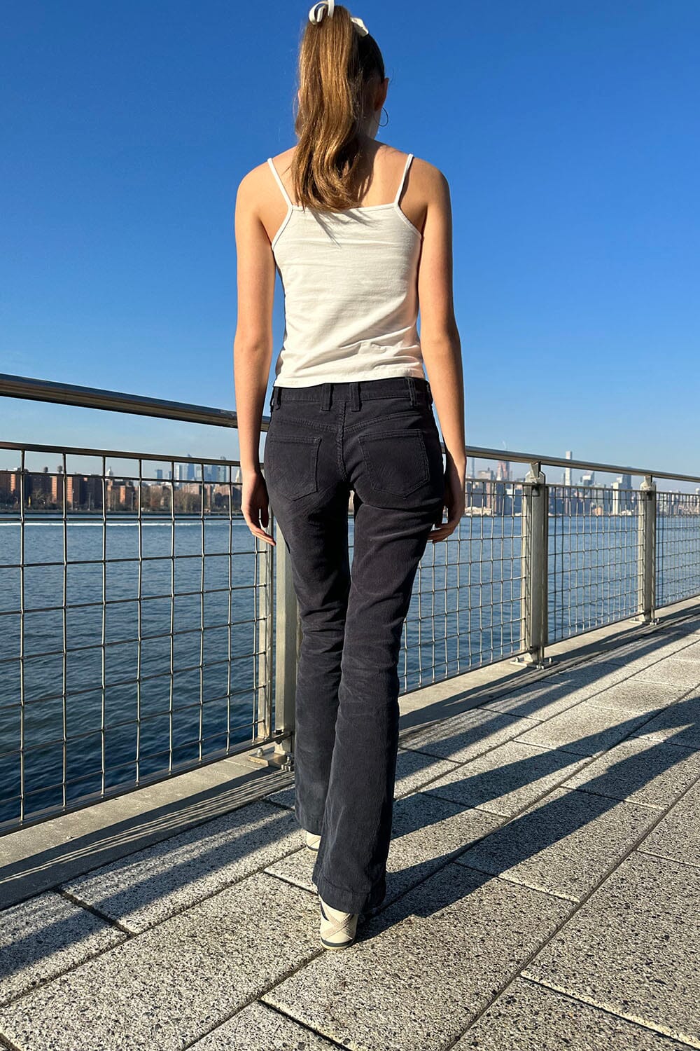 Annie Corduroy Pants | Navy Blue Corduroy / S