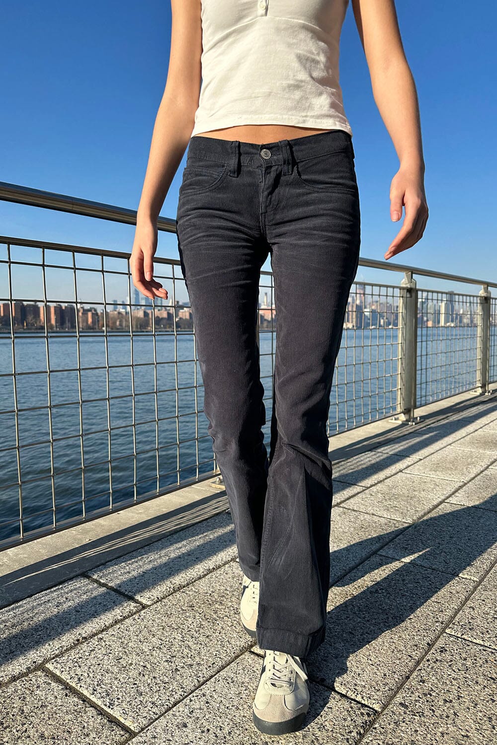 Annie Corduroy Pants | Navy Blue Corduroy / S