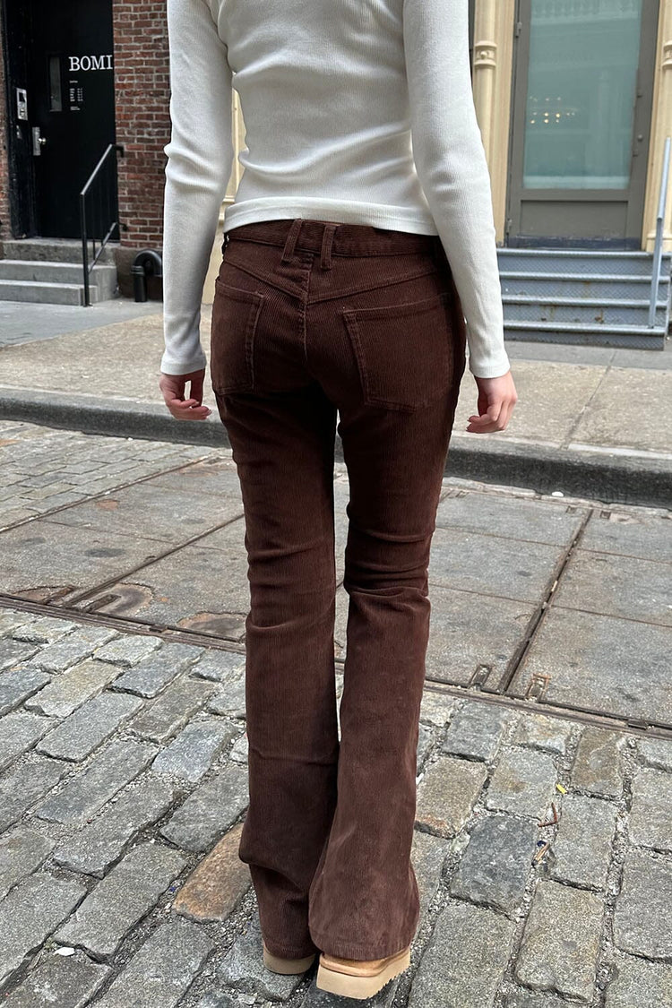 Annie Corduroy Pants |  Chocolate / S