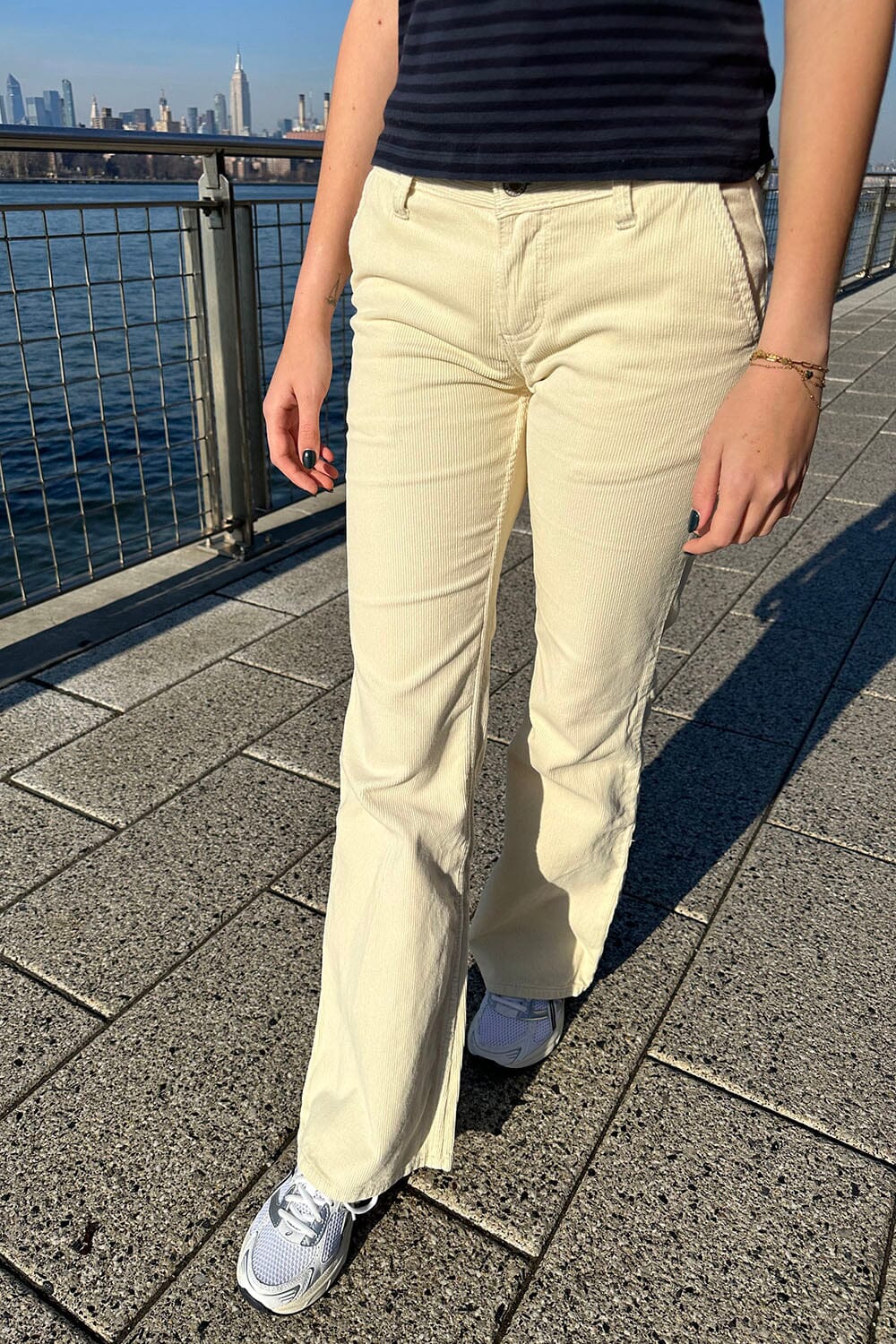 Sydney Corduroy Pants | Ivory / S