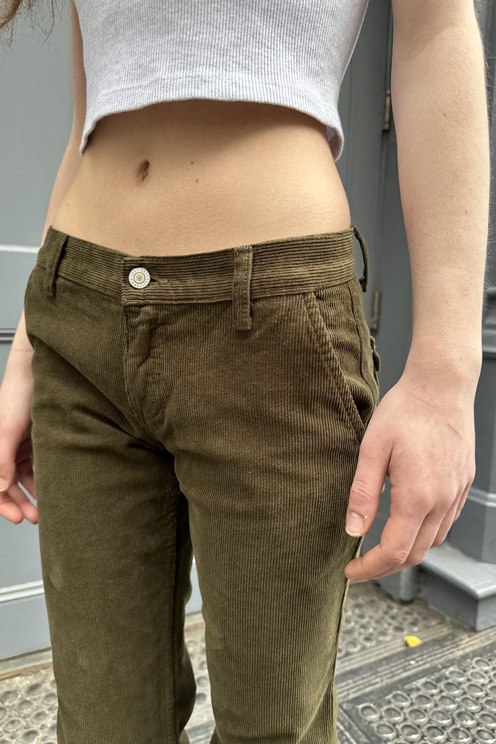 Sydney Corduroy Pants | Military Green / S