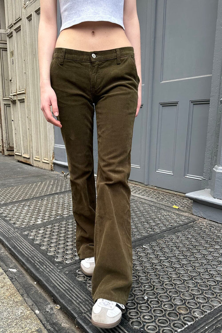Sydney Corduroy Pants | Military Green / S