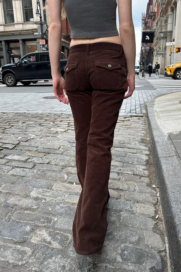 Sydney Corduroy Pants | Chocolate / S