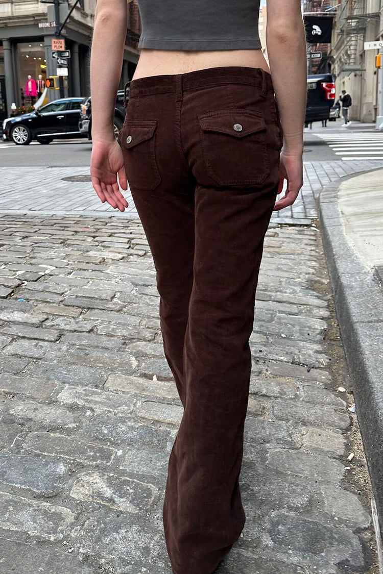 Sydney Corduroy Pants | Chocolate / S