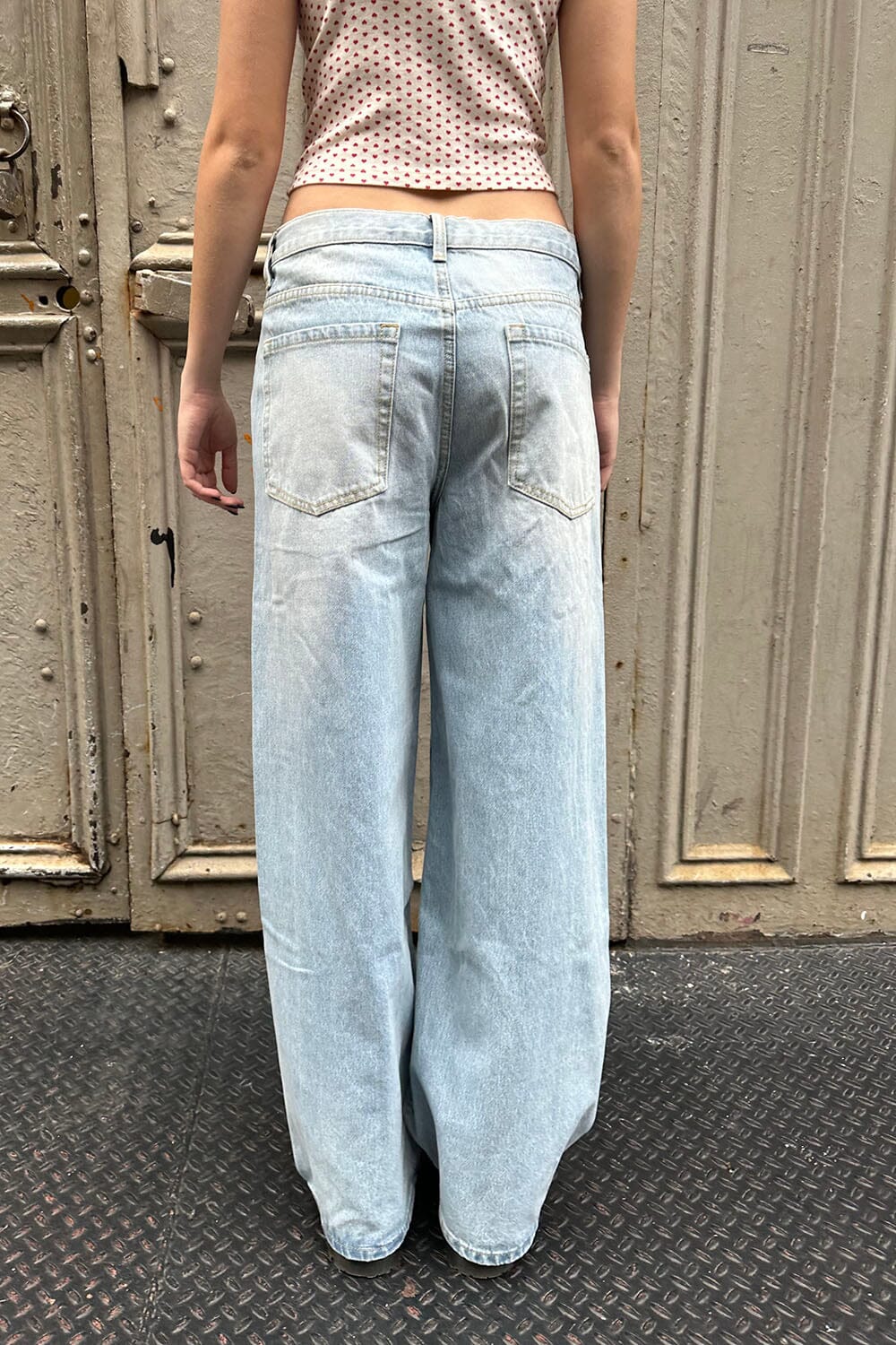 Bleached Washed Denim / XS/S