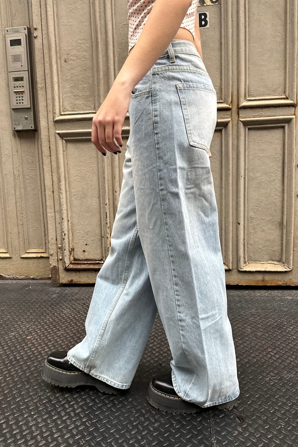 Bleached Washed Denim / XS/S
