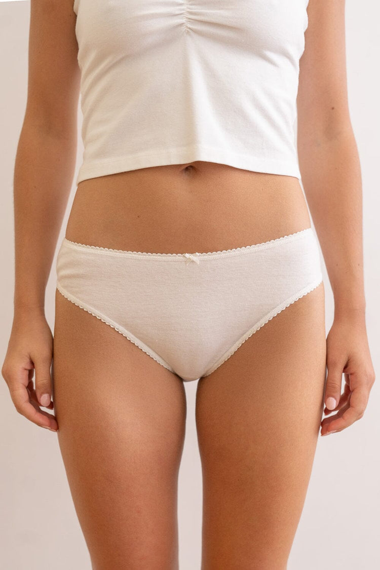 Basic Hipster Underwear | Natural White / S