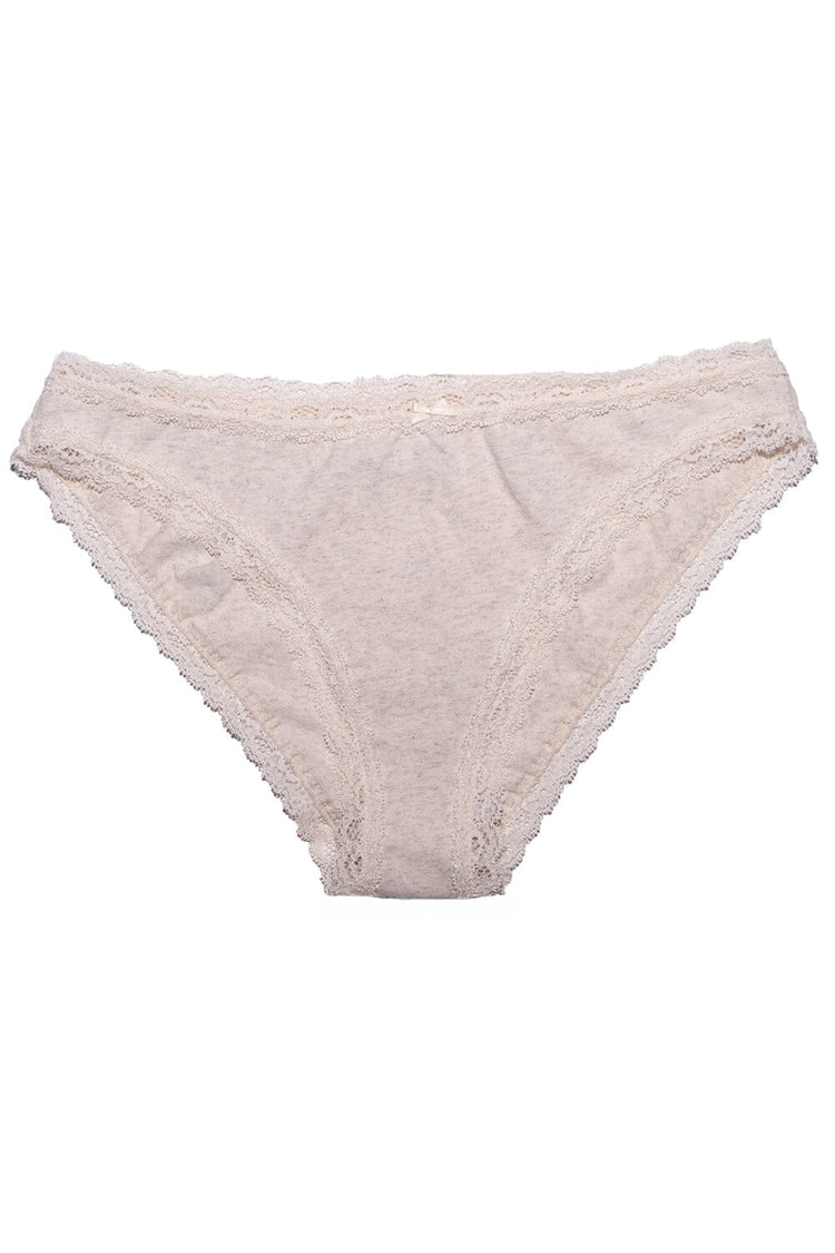 Lace Bow Undies | Light Silver Grey / XS/S