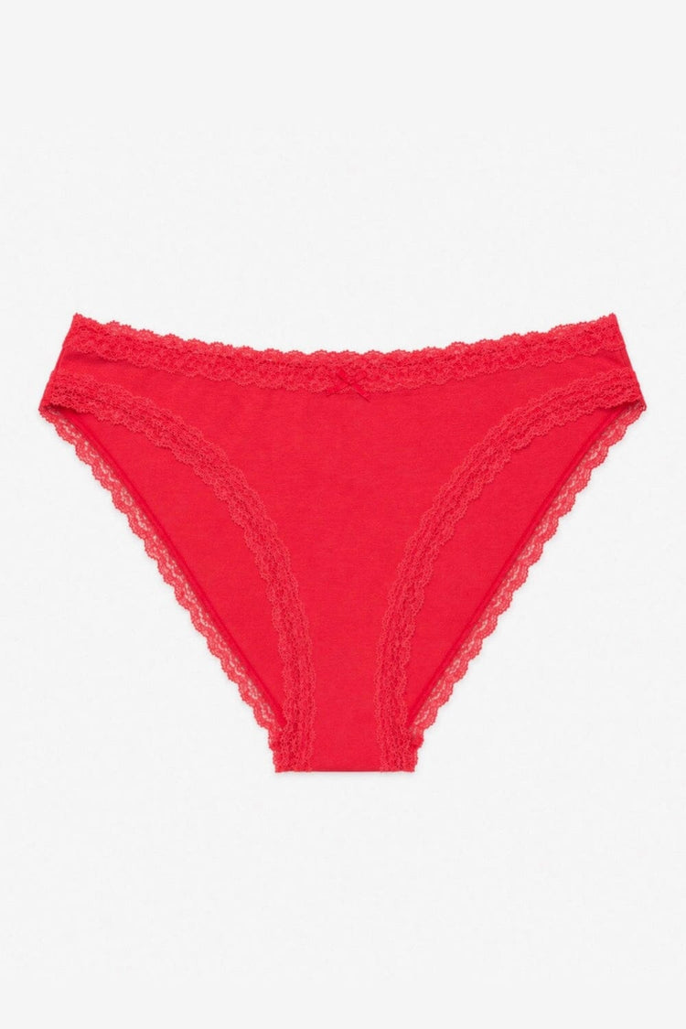 Lace Underwear | Red / XS/S