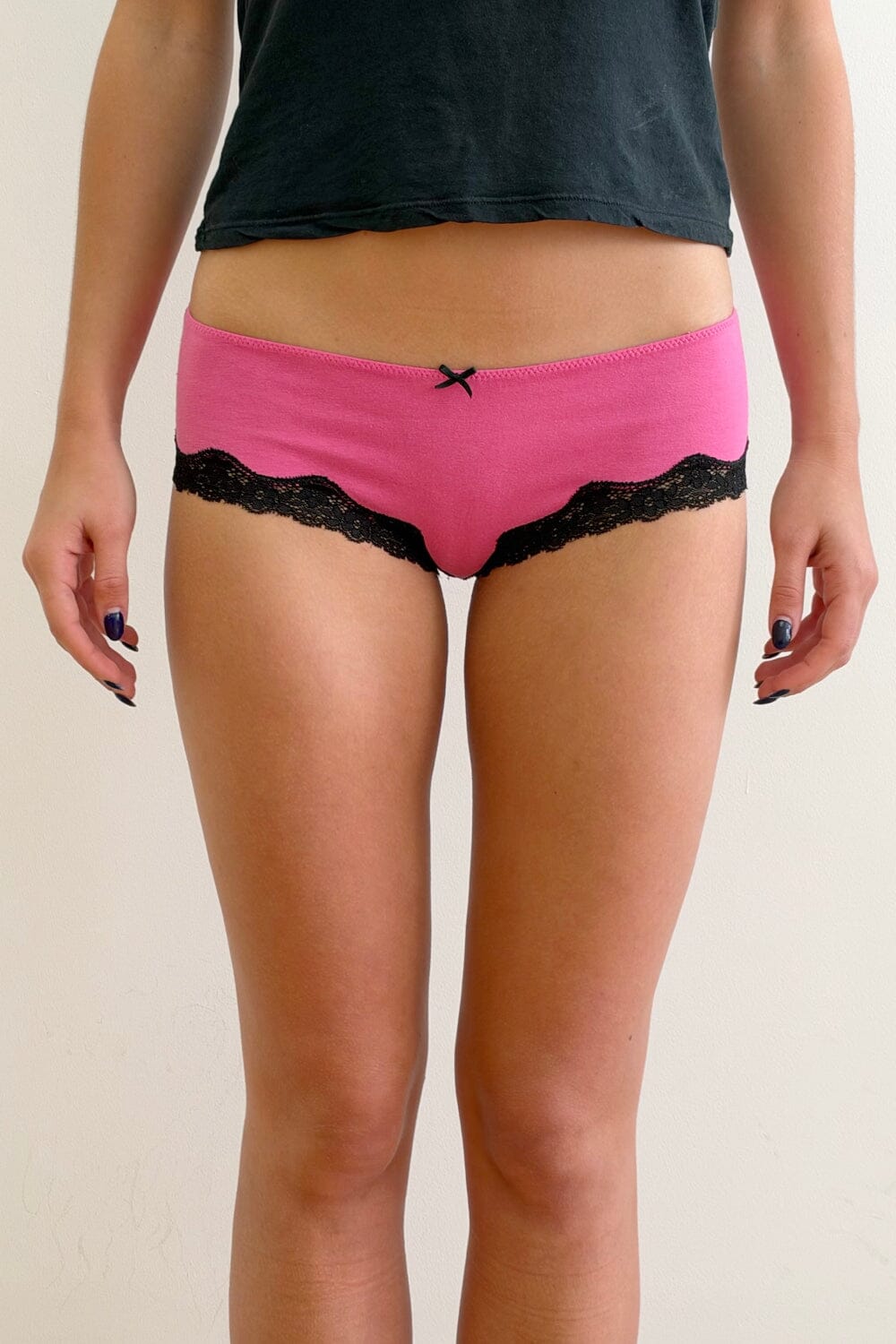 Lace Hipster Underwear | Bright Pink / XS/S