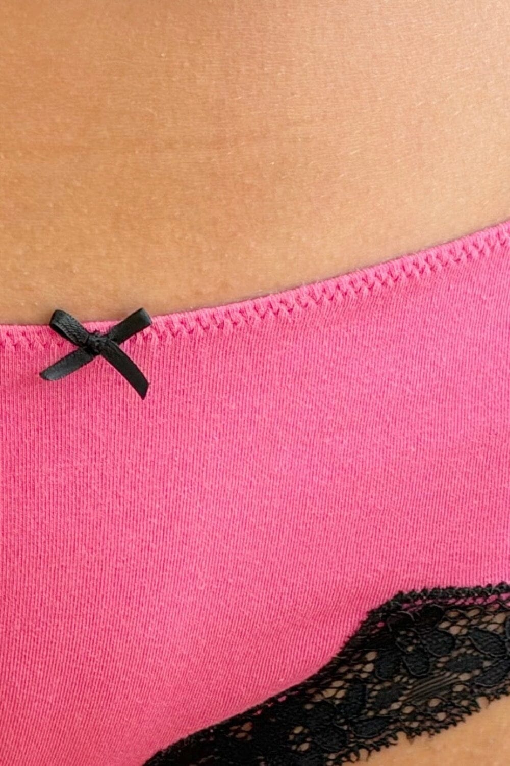 Lace Hipster Underwear | Bright Pink / XS/S