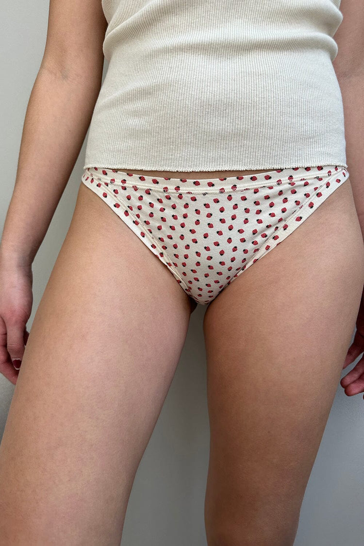 Basic Strawberry Underwear | Ivory / XS/S