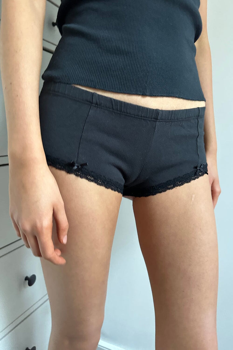 Lace Hipster Underwear | Black / XS/S