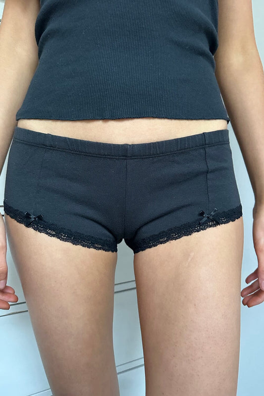 Lace Hipster Underwear | Black / XS/S
