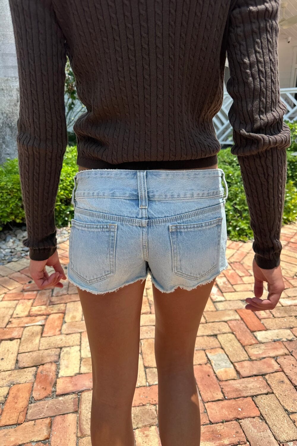 Elsie Denim Shorts | Bleached Wash Denim / S