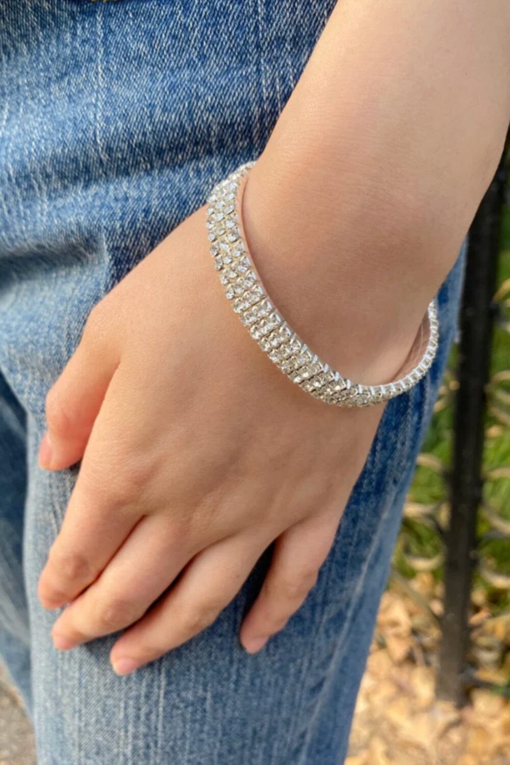 Rhinestone Bracelet | Silver