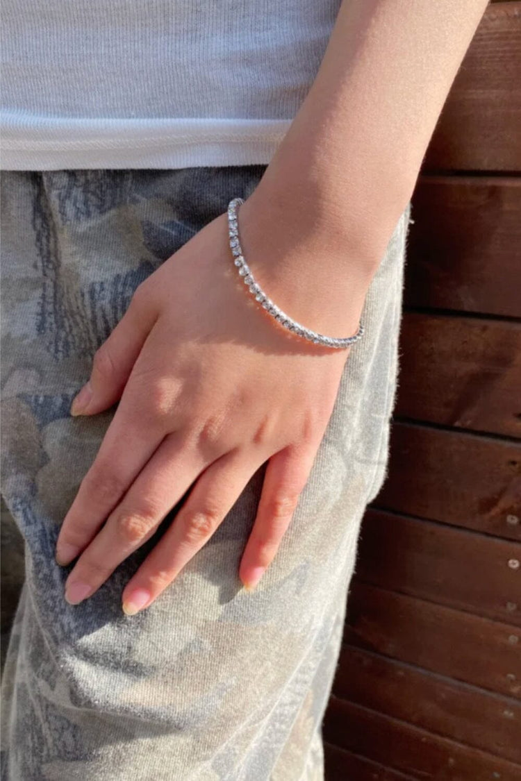 Rhinestone Bracelet | Silver