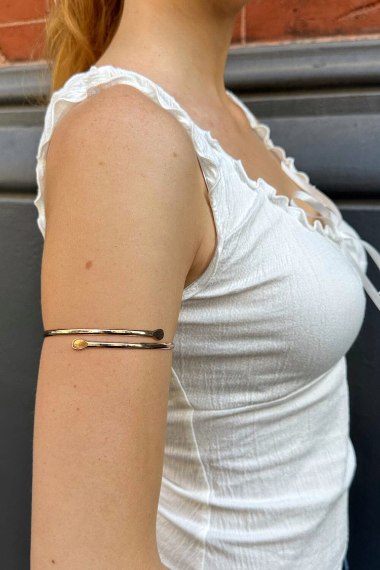 Spiral Arm Bracelet | Gold