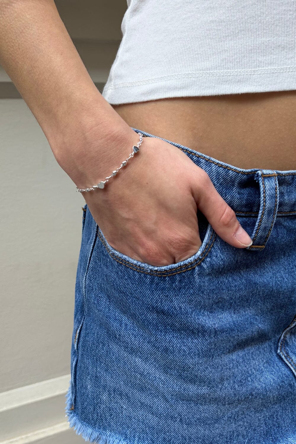 Heart Bracelet | Silver