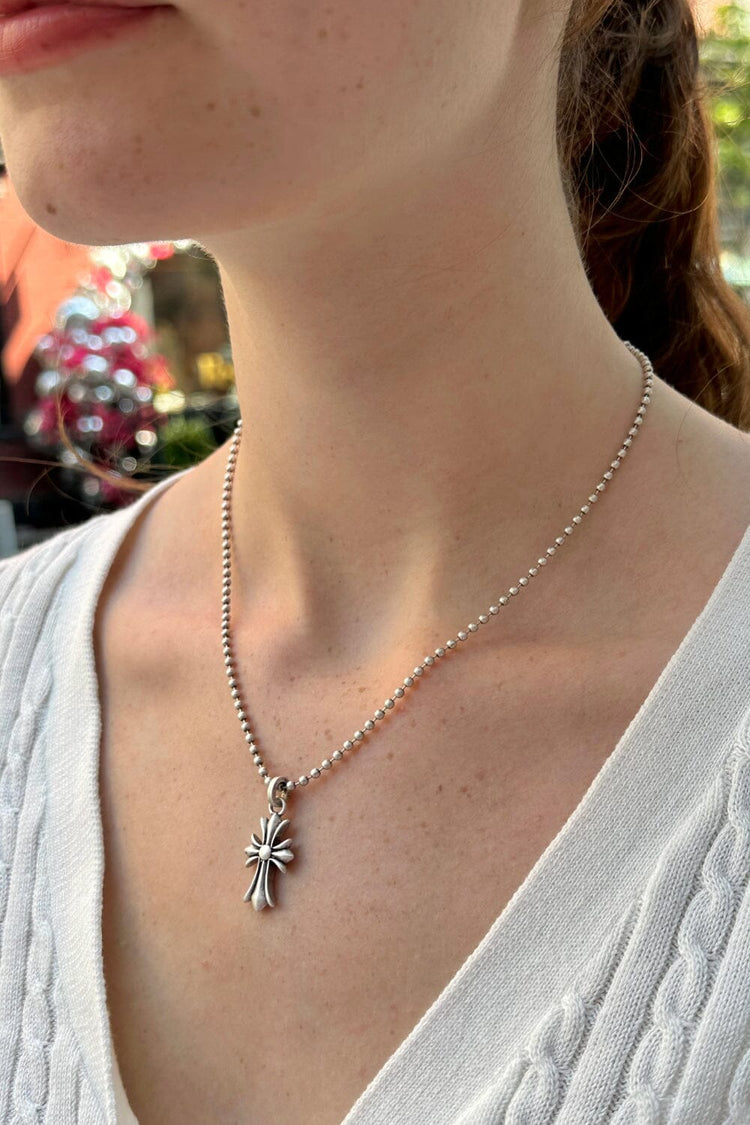 Beaded Chain Necklace Brandy Melville