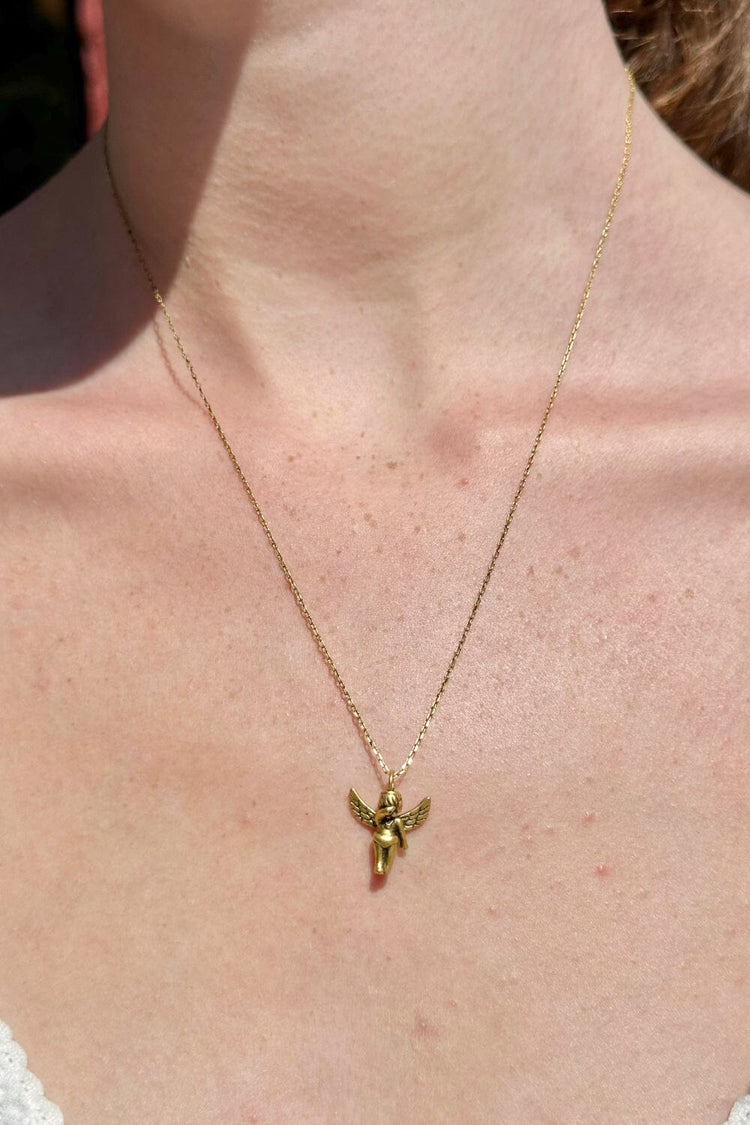 Angel Necklace | Gold