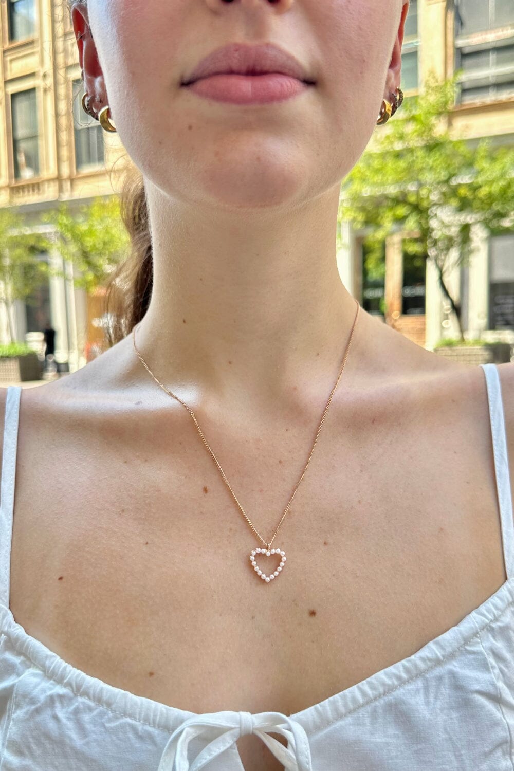 Pearl Heart Necklace