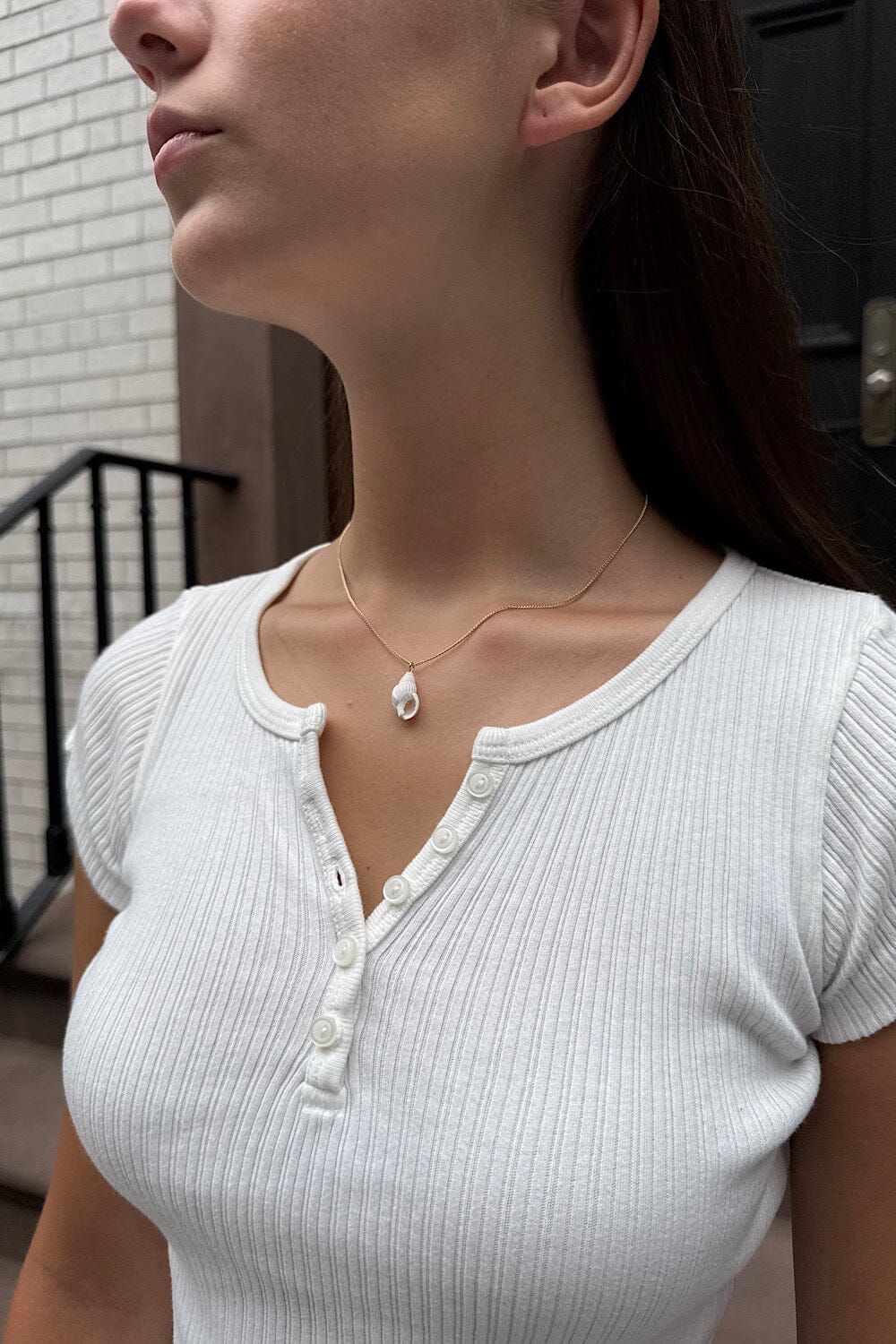Shell Necklace | Gold