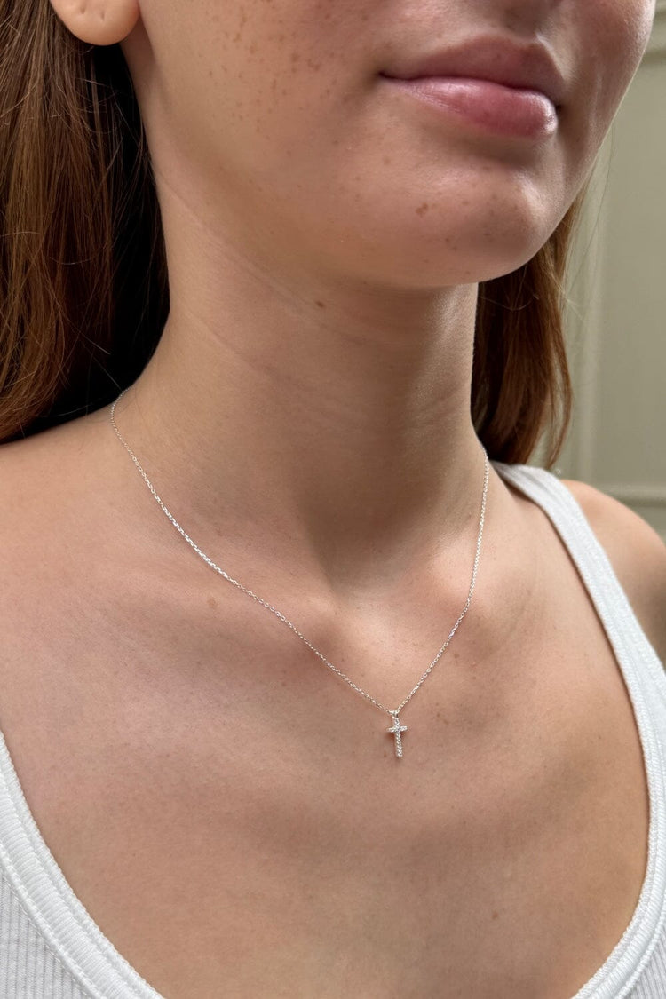 Cross Necklace | Silver