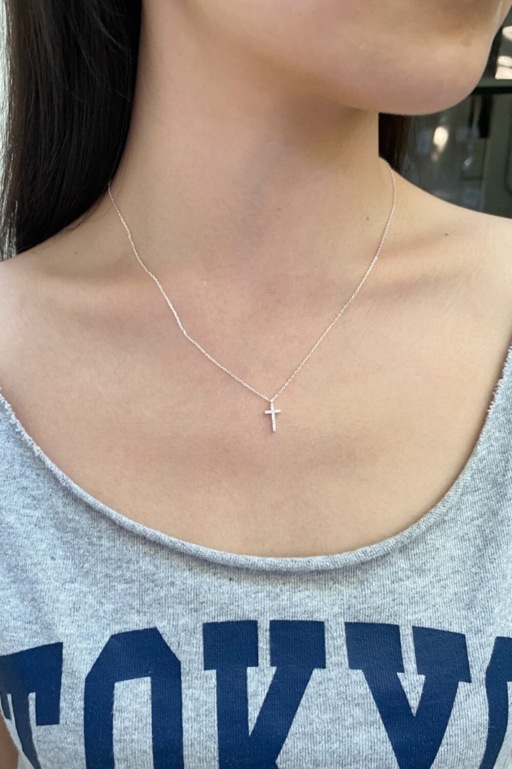 ◾️半額以下・ミズキSideCrossCharmDiamondNecklace Diamond Crossed Arrows, Star & Moon Medallion Necklace