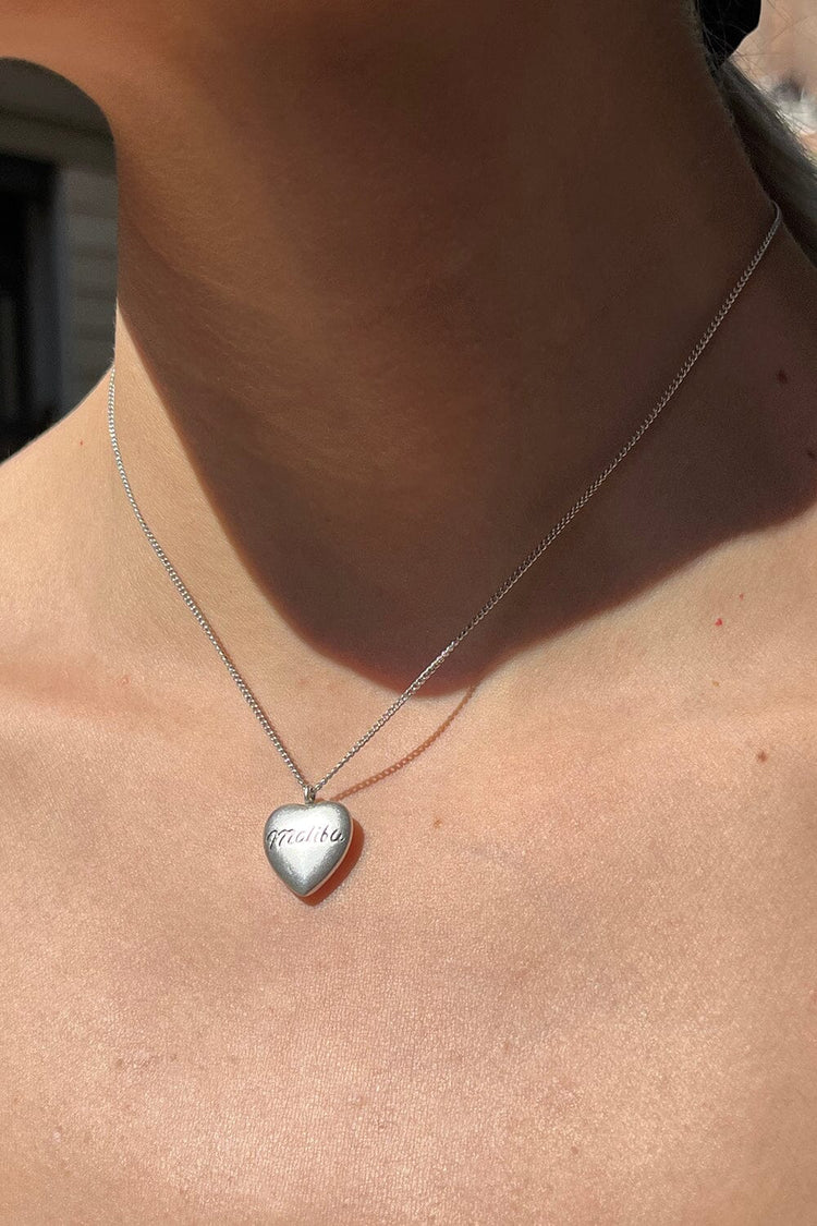 Heart Locket Necklace – Brandy Melville