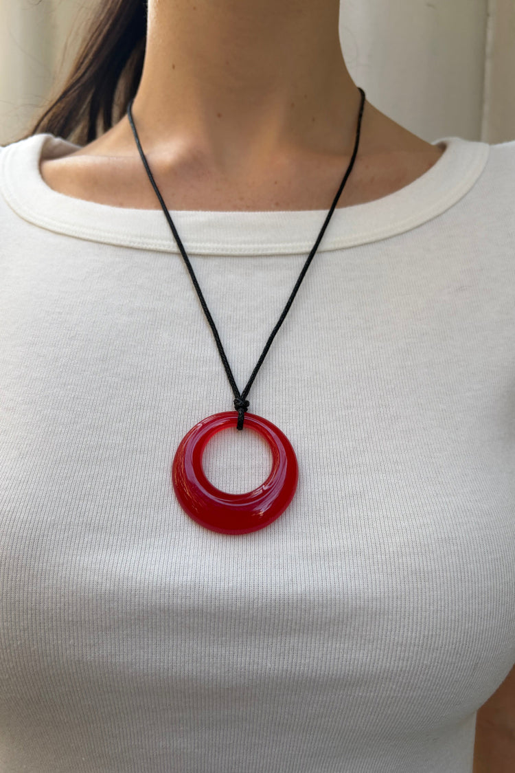 Rope Necklace | Red