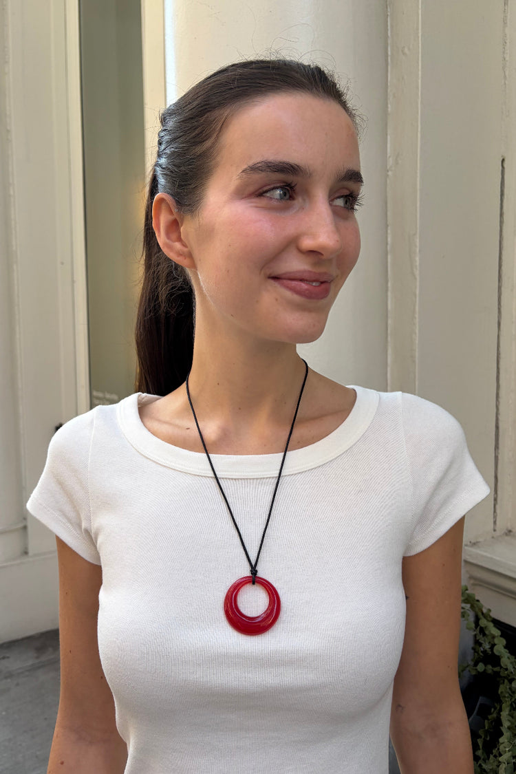 Rope Necklace | Red