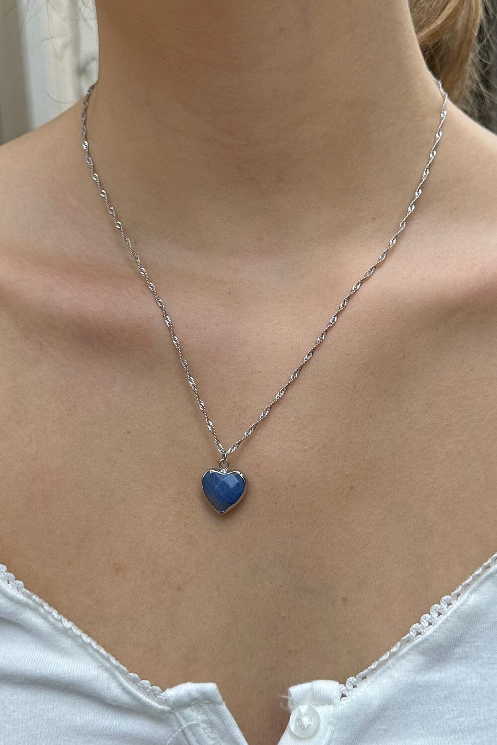RVM Jewels Silver Long Chain Pendant Necklace Blue Stone Heart Multilayer  Solitaire Jewelry Metal Pendant Price in India - Buy RVM Jewels Silver Long  Chain Pendant Necklace Blue Stone Heart Multilayer Solitaire
