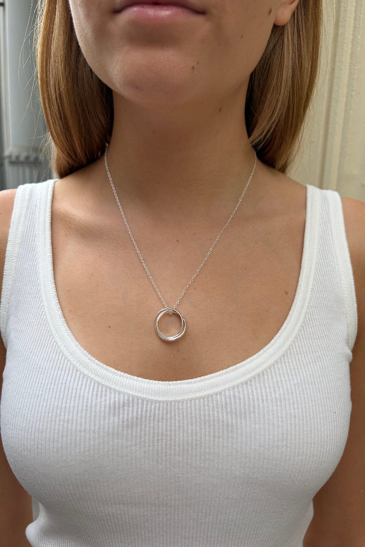 Circle Chain Necklace | Silver