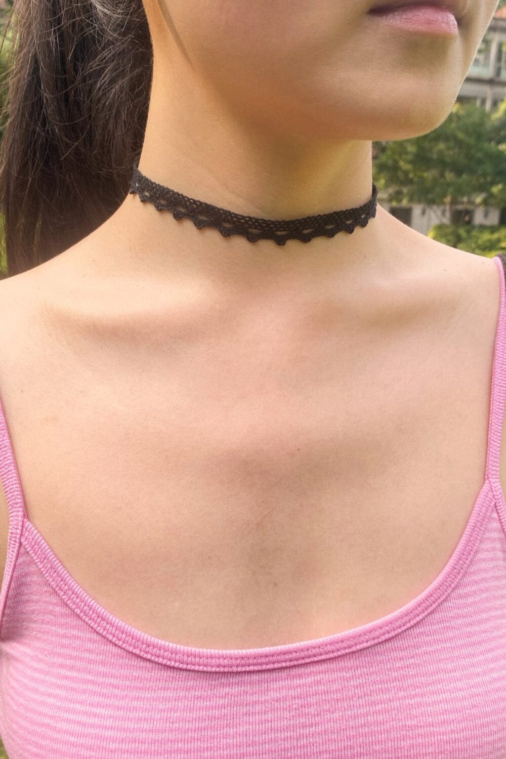 Lace Choker Necklace | Black