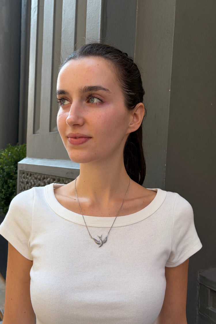 Bird Necklace | Silver