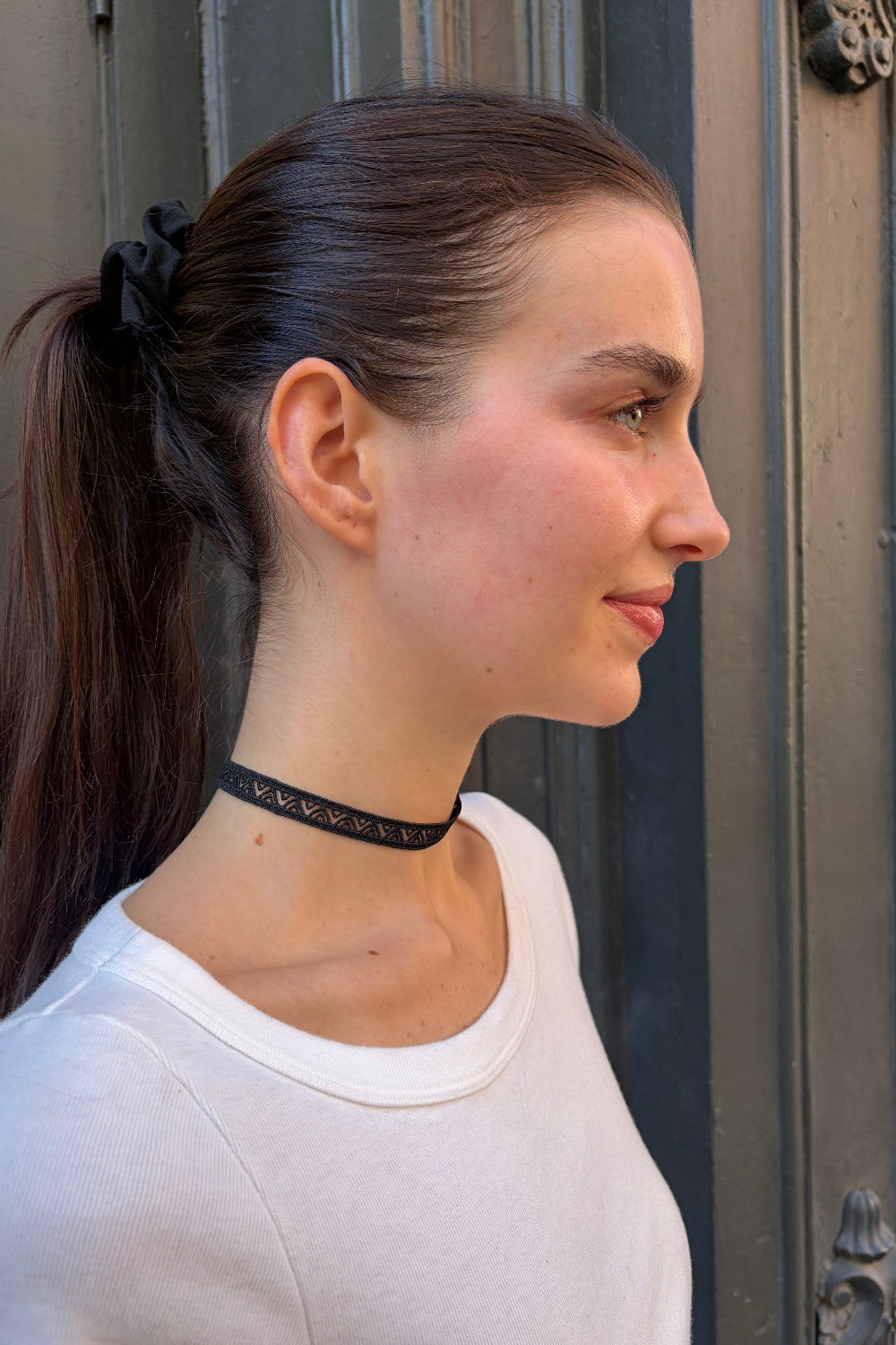 Chevron Choker | Silver