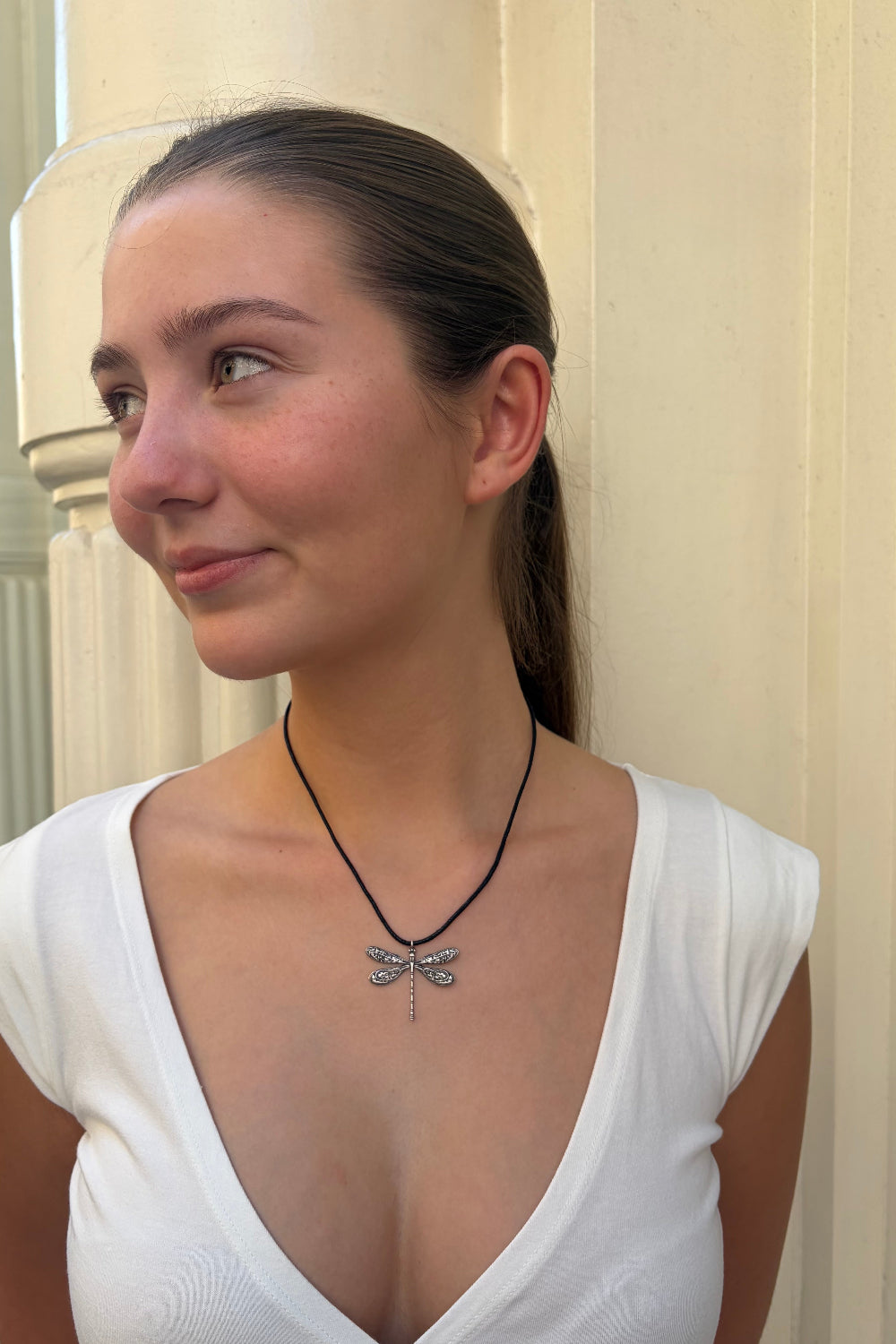 Dragonfly Necklace | Silver