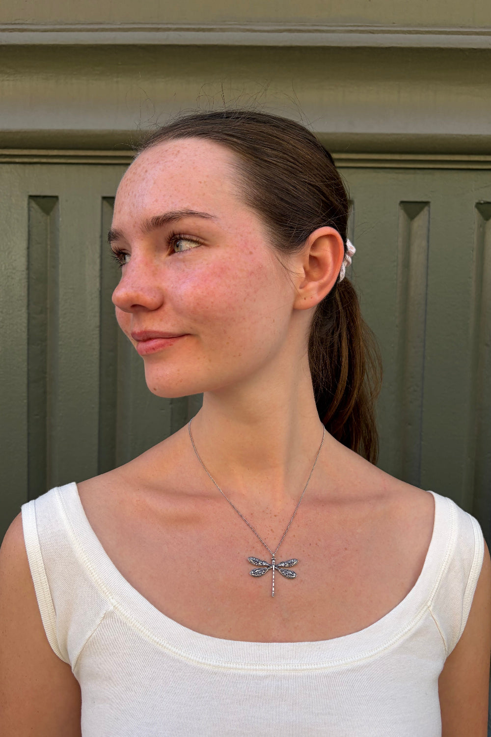 Dragonfly Necklace | Silver