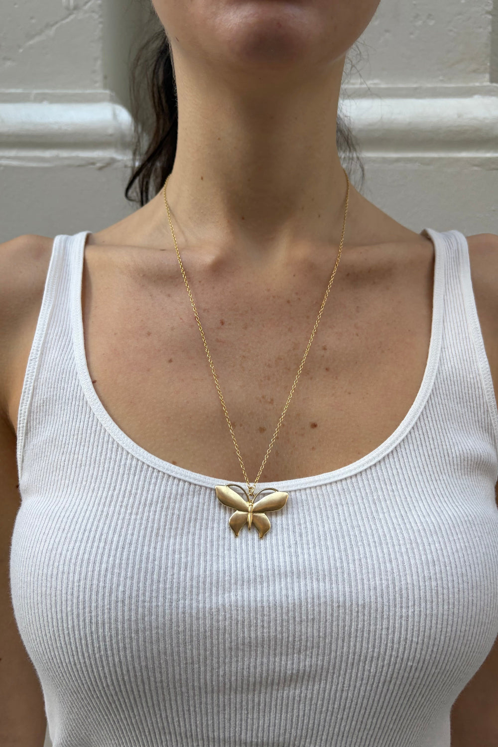 Butterfly Charm Necklace | Gold