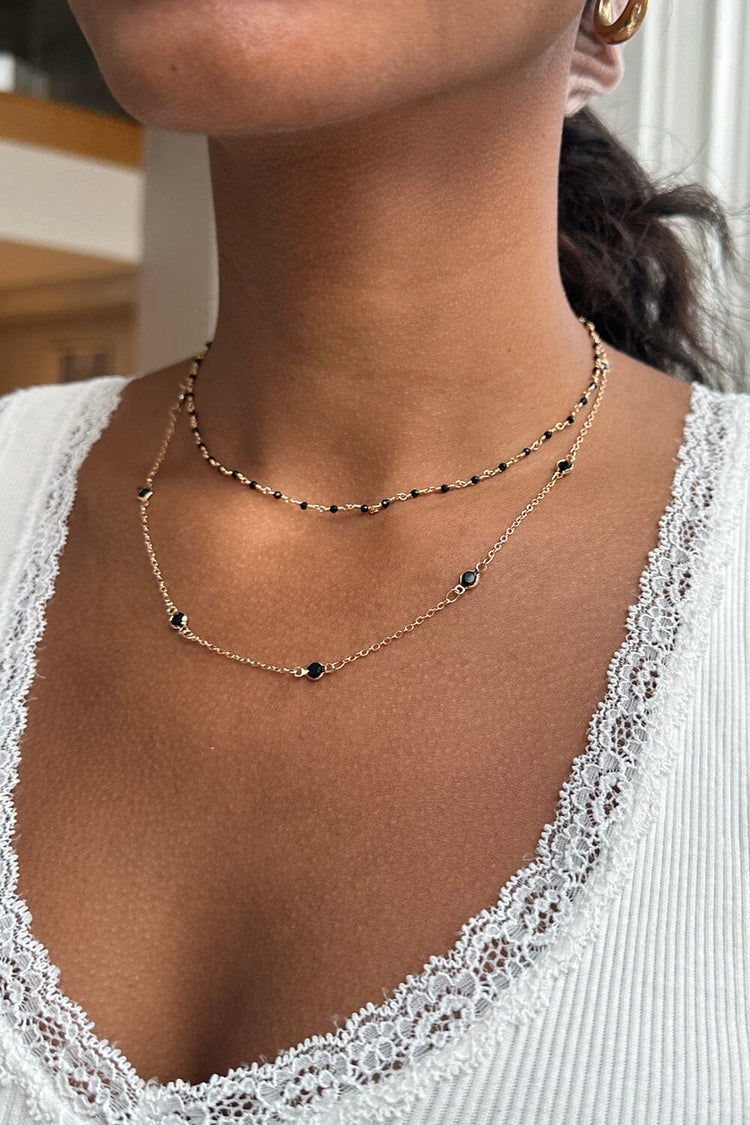 Black Bead Chain Necklace – Brandy Melville
