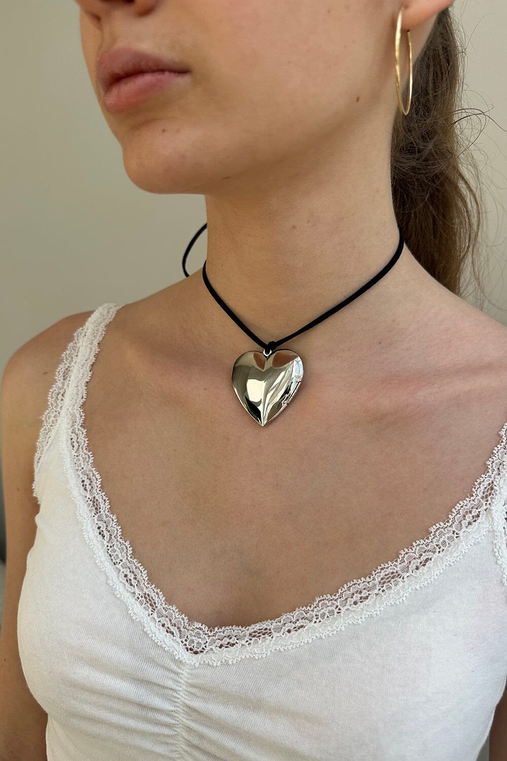Emerald Heart Charm Necklace – Brandy Melville