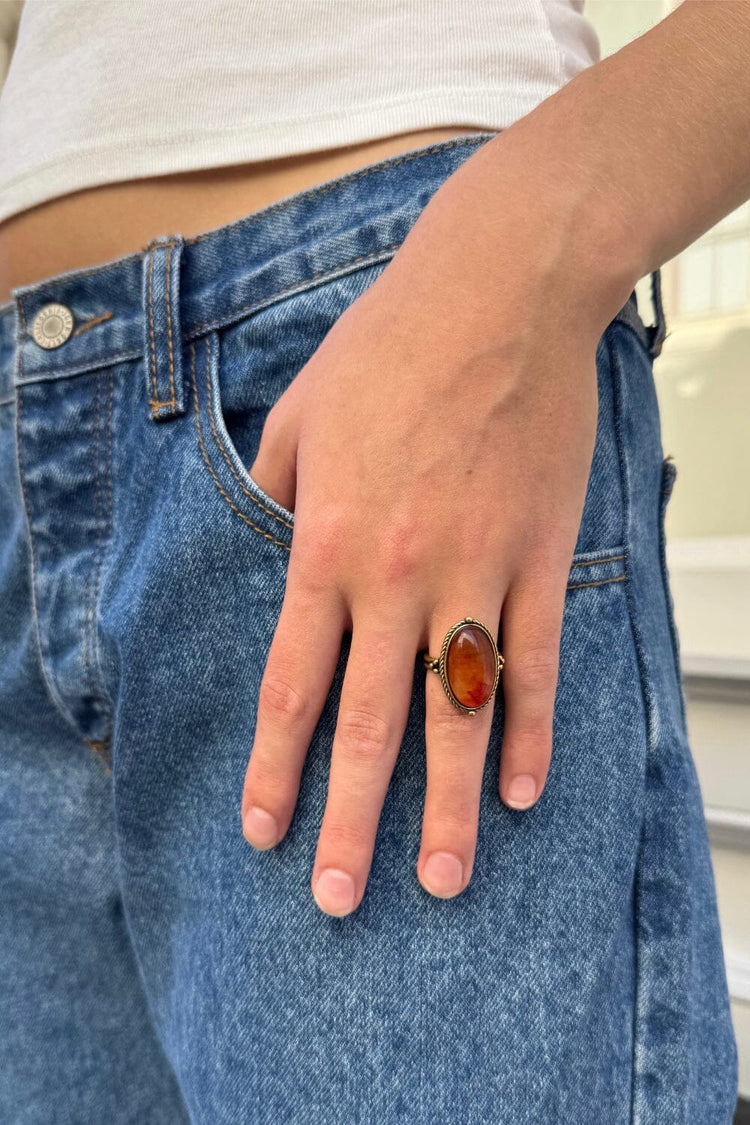 Rhinestone Ring | Gold