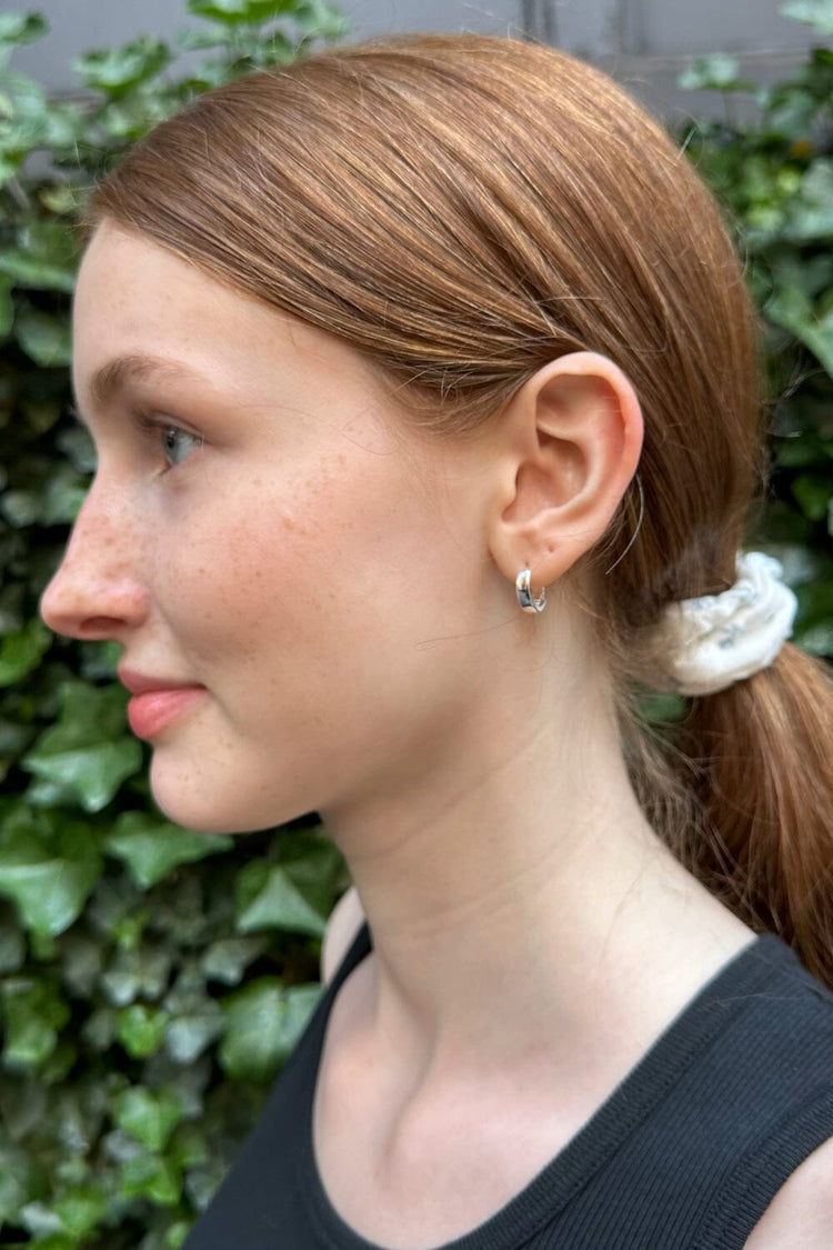 Sterling Silver Mini Hoop Earrings | Silver