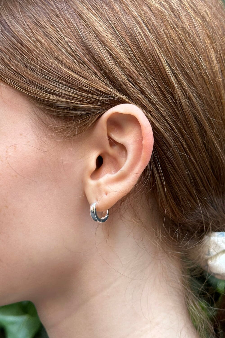 Sterling Silver Mini Hoop Earrings | Silver