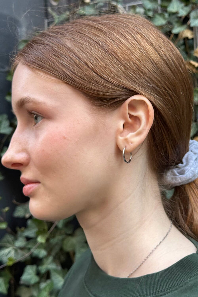 Hoop earrings | Silver