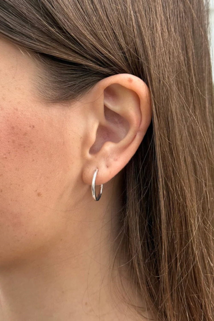 Sterling Silver Hoop Earrings | Silver