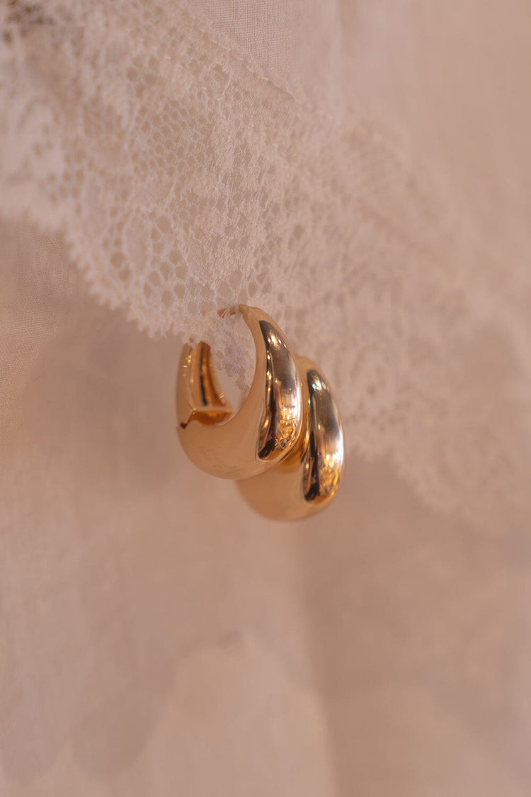 Chunky Hoop Earrings | Gold