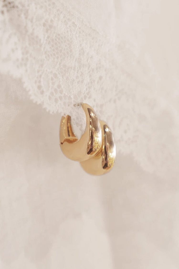 Chunky Hoop Earrings | Gold